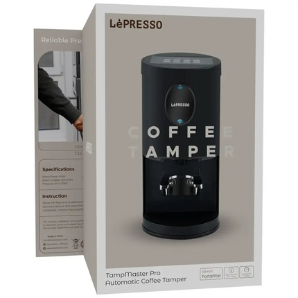 LePresso TampMaster Pro Automatic Coffee Tamper - Black