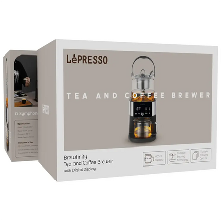 Lepresso Viventé Semi-Automatic Dual Boiler Coffee Machine with Touch Display - Silver