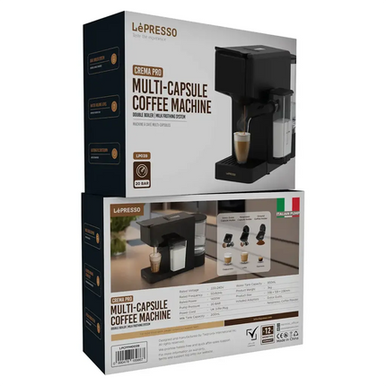 Lepresso Crema Pro Multi-Capsule Coffee Machine - Black