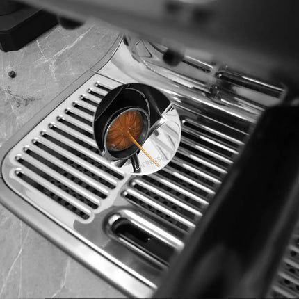 Lepresso Espresso Shot Mirror with Stainless Steel Mirror - Black