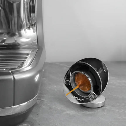 Lepresso Espresso Shot Mirror with Stainless Steel Mirror - Black